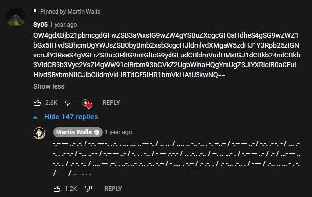 screenshot of youtube comment section i can transcribe this later
